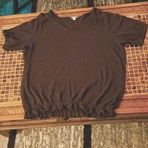 Navy Short Sleeve Top Sonoma Sz L NWOT